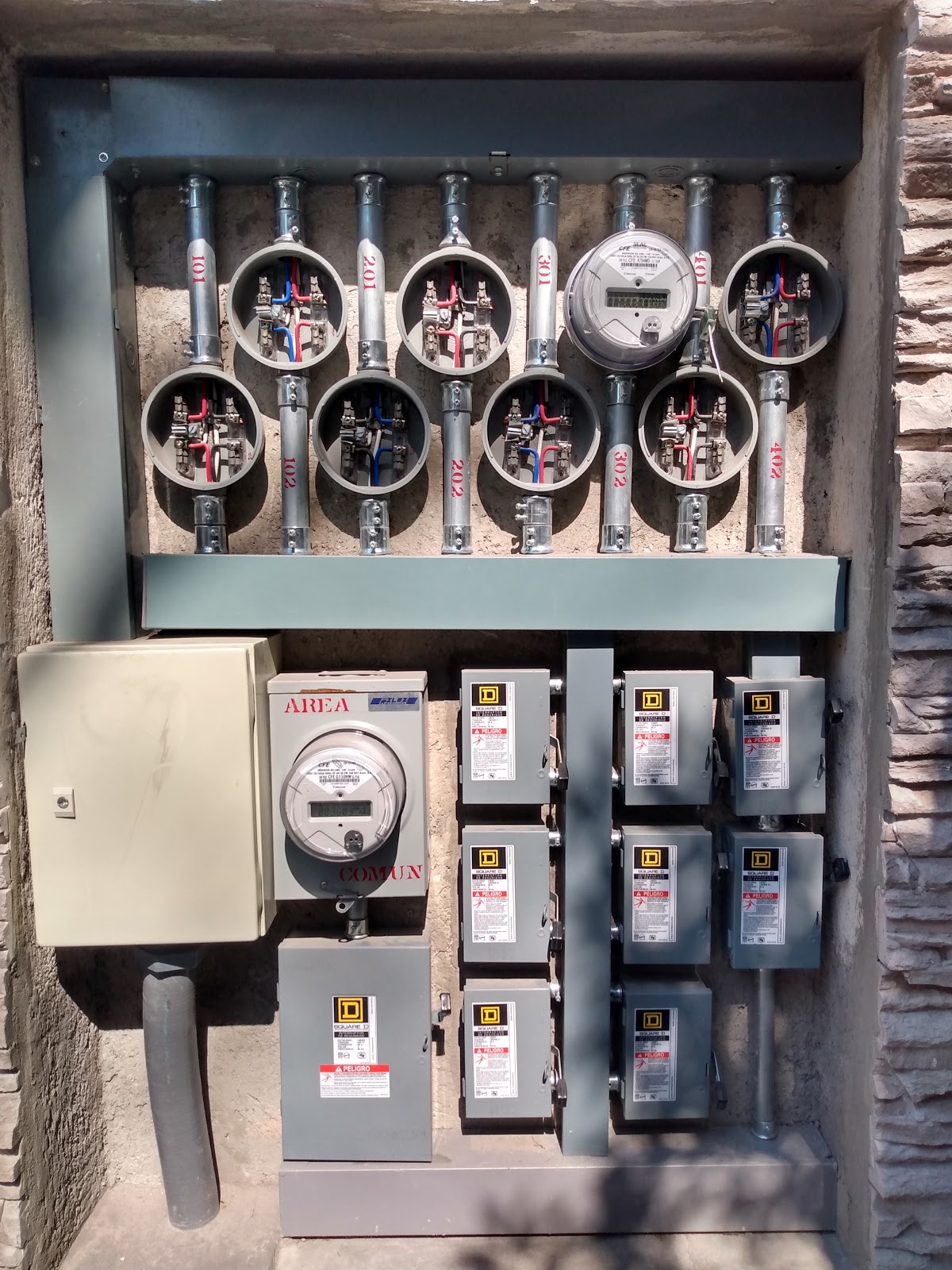 Instalaciones eléctricas residenciales,comerciales e industriales, Otras zonas
