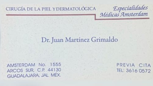 Consultorio Dermatológico del Dr. Juan Martínez Grimaldo