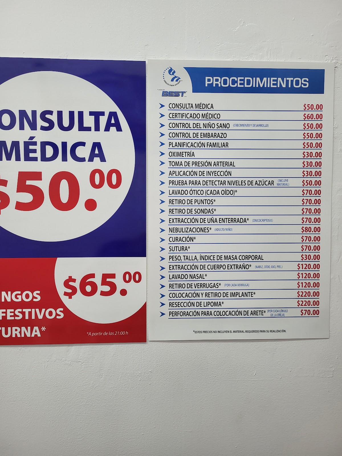 Consultorio Dental Similares, Otras zonas