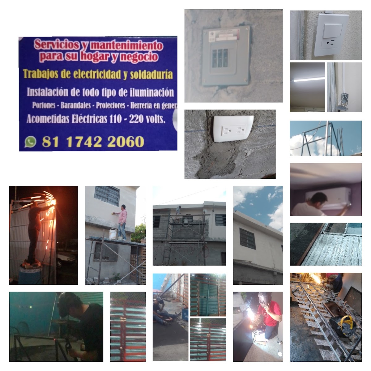Servicios de electricidad y soldadura para su hogar y negocio .JAVP